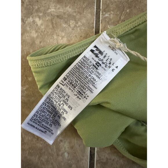 NWT Billabong M Bikini Bottom Swimwear Low Rider Eco Conscious - Picture 3 of 5